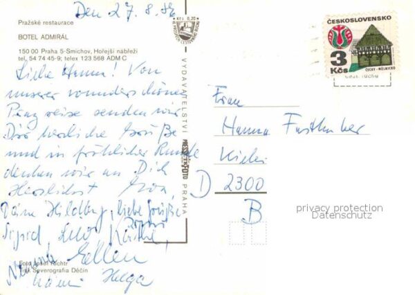 Praha Prahy Prague Botel Admiral Doppelzimmer Restaurant B – Bild 2