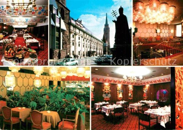 Budapest Hotel Hilton Restaurant Kalocasa Statue