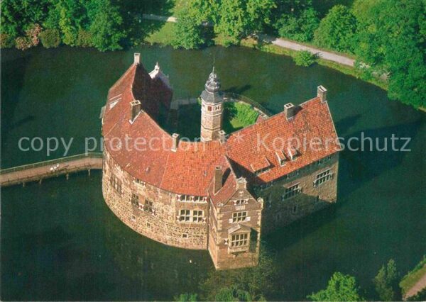 Luedinghausen Fliegeraufnahme Burg Vischering