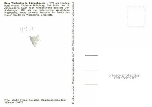 Luedinghausen Fliegeraufnahme Burg Vischering – Bild 2