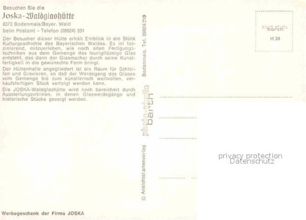 Bodenmais Joska Waldglashütte – Bild 2