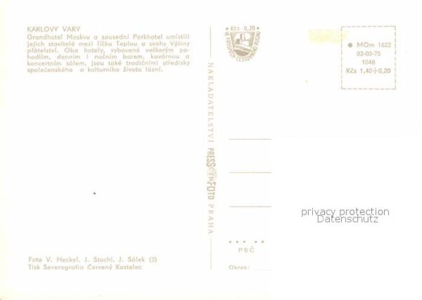 Karlovy Vary Grandhotel Moskva Pupp – Bild 2