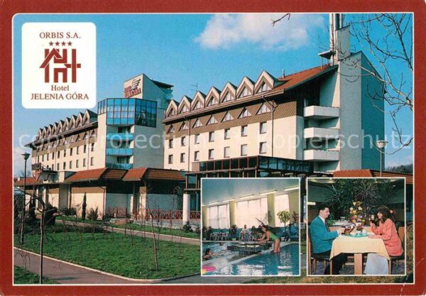 Jelenia Gora Hirschberg Schlesien Orbis Hotel Aussenansicht Hallenbad