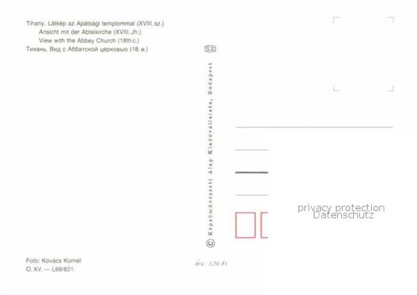 Tihany Fliegeraufnahme Abteikirche – Bild 2