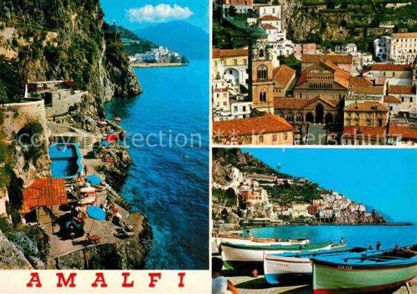 Amalfi Altstadt Hafen Teilansicht