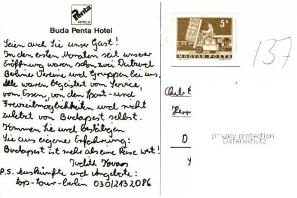 Budapest Buda Penta Hotel – Bild 2