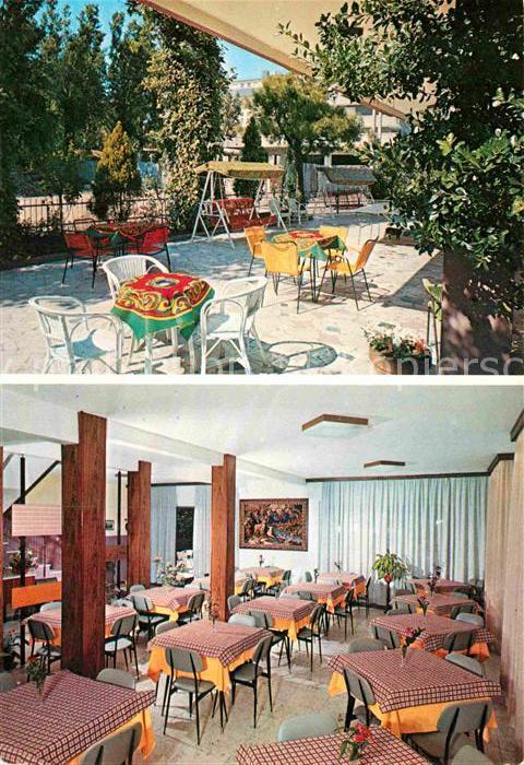 Riccione Pension Carezza Terrasse Speiseraum