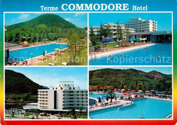 Montegrotto Terme Hotel Commodore Schwimmbad Aussenansich