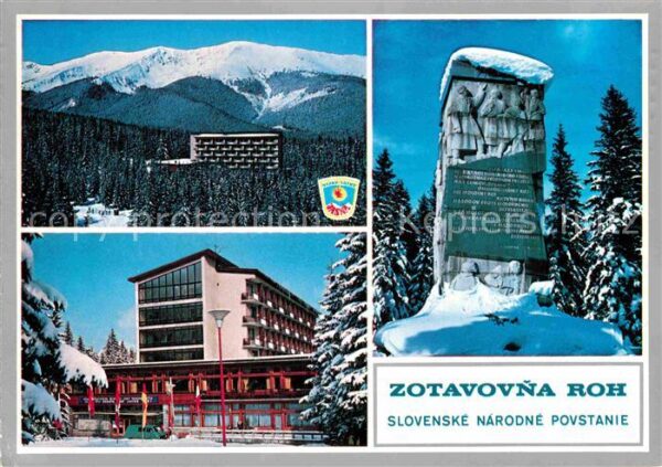 Zotavovna ROH Hotel Teilansicht Denkmal