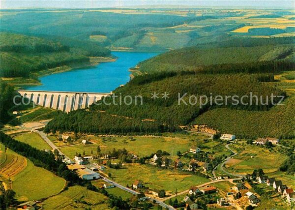 Hellenthal Eifel Fliegeraufnahme Olefsee Talsperre Wildg