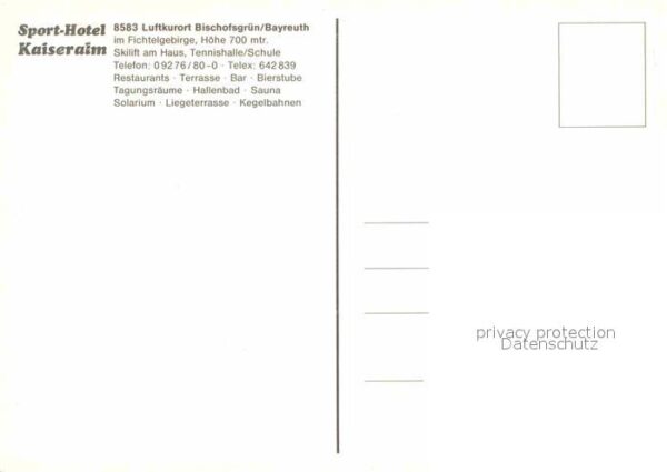 Bischofsgruen Sport Hotel Kaiseralm – Bild 2