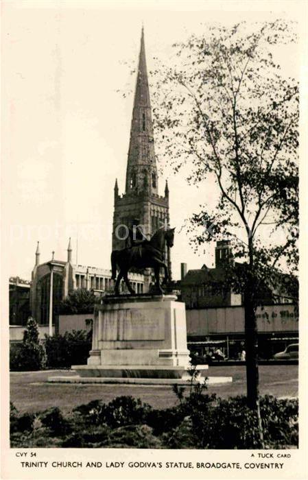 Coventry Trinity Church and Lady Godiva´s Statue