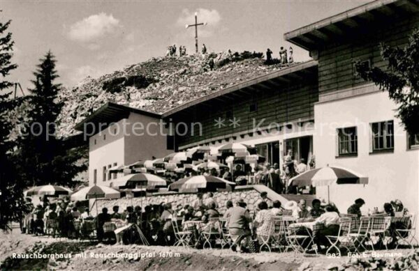Ruhpolding Rauschberghaus mit Rauschberggipfel