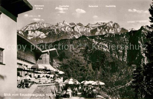 Ruhpolding Blick vom Rauschberghaus