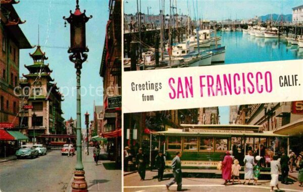 San Francisco California Altstadt Chinatown Fischerhafen