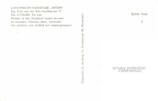 De Lier Weinstube Intiem – Bild 2