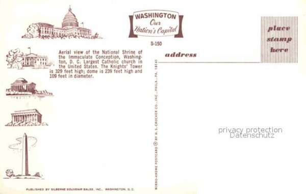Washington DC Fliegeraufnahme Katholische Kirche – Bild 2