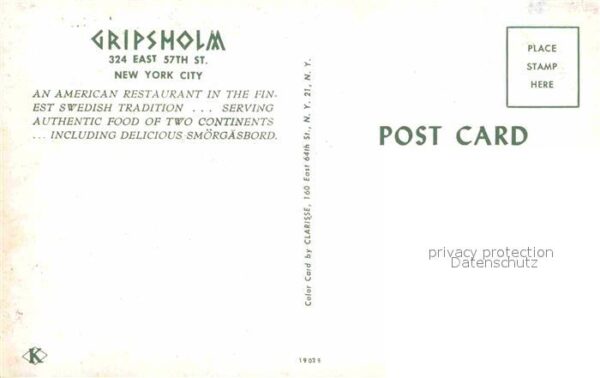 New York City Restaurant Gripsholm – Bild 2