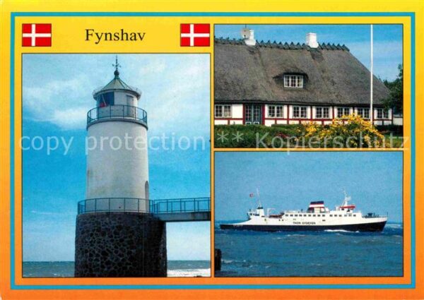 Fynshav Leuchtturm Reethaus Personenschiff