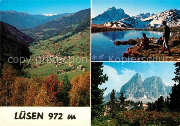 Luesen Suedtirol Glittner See Peitlerkofel