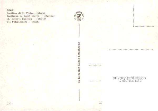 Roma Rom Inneres der Peterskirche – Bild 2