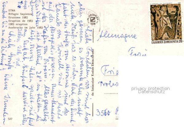 Catania Ätna ausbruch im Jahr 1983 – Bild 2