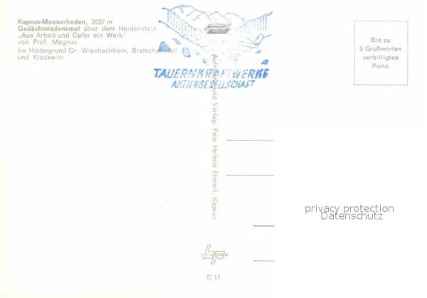 Kaprun Gedächtnisdenkmal Heidenstein – Bild 2