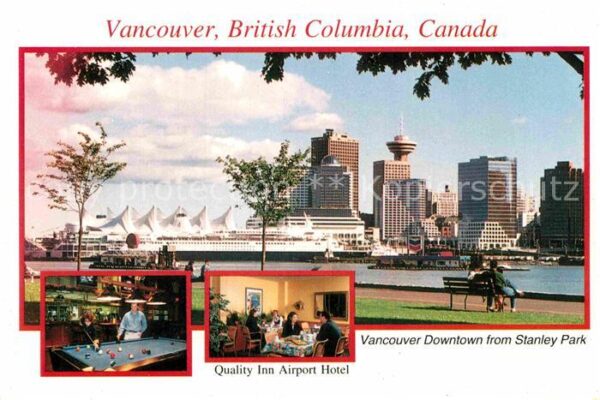 Vancouver British Columbia Sanley Park Skyline
