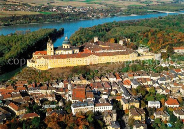 Melk Donau Fliegeraufnahme Stift