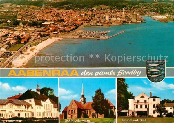 Aabenraa Apenrade Fliegeraufnahme Schloss Sankt Nikolaj K