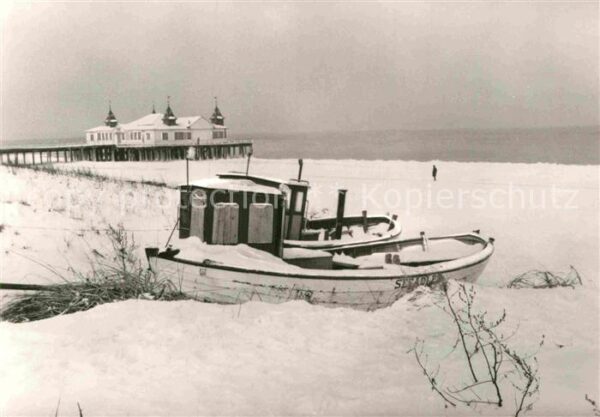 Ahlbeck Ostseebad Winter an der Seebrücke