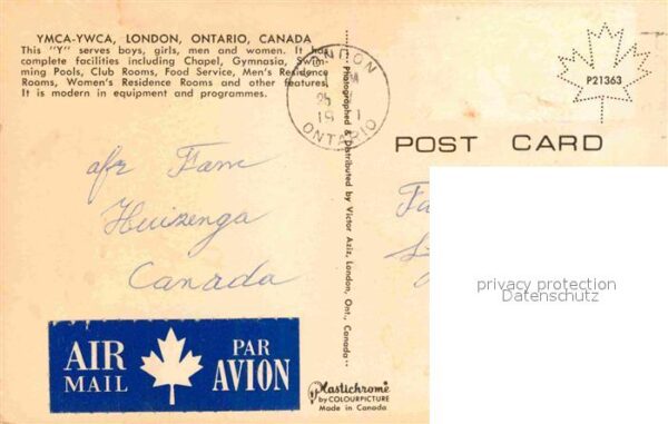 Ontario Canada YMCA YWCA – Bild 2