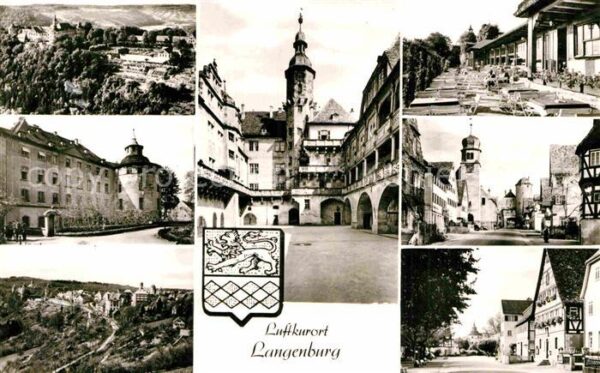 Langenburg Wuerttemberg Teilansichten Innenstadt Restaurant Ter
