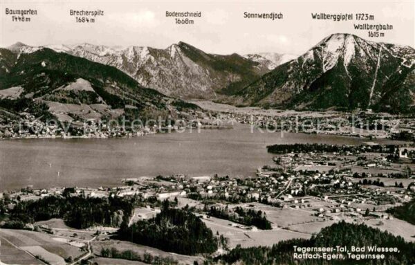 Tegernsee Panorama Bad Wiessee Rottach Egern Alpe