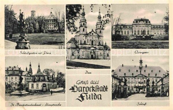 Fulda Schlossgarten mit Flora St Bonifatiusde