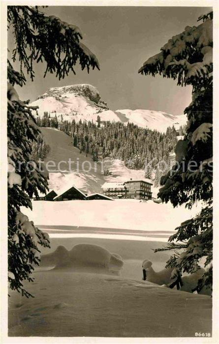 Hirschegg Kleinwalsertal Vorarlberg Sporthotel Auenhütte Winterpanorama Alp