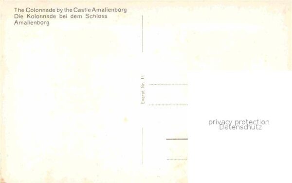 Kobenhavn Kolonnaden ved Amalienborg Schloss Denk – Bild 2