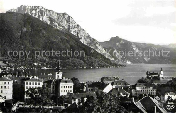Gmunden Salzkammergut Panorama Traunsee Grünberg Schlafende G