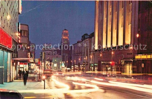 Toronto Canada Night view of Yonge Street looking sout