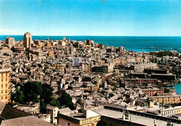 Genova Genua Liguria Panorama Meerblick
