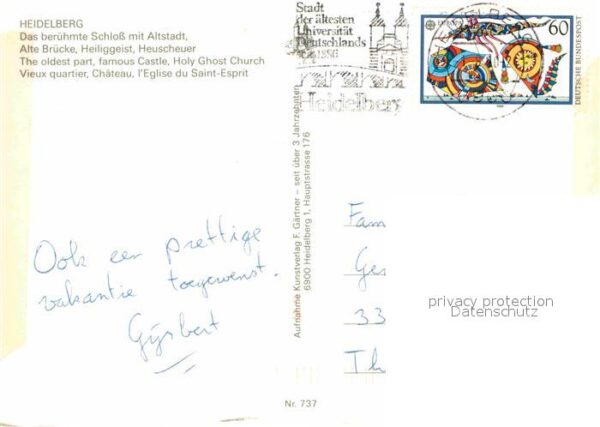 Heidelberg Neckar Schloss mit Altstadt Fliegeraufnahme – Bild 2
