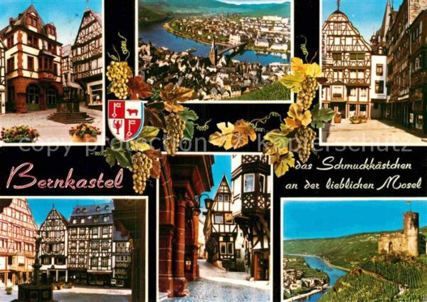 Bernkastel-Kues Altstadt Fachwerkhäuser Weinberge Burg