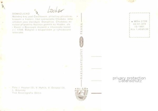 Domazlicko Strassenpartie Turm Trachten Denkmal Ki – Bild 2
