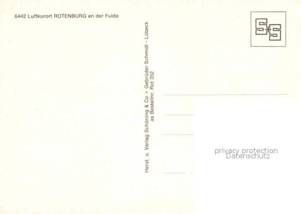 Rotenburg Fulda Panorama Luftkurort Gedicht Adolf Hauer – Bild 2