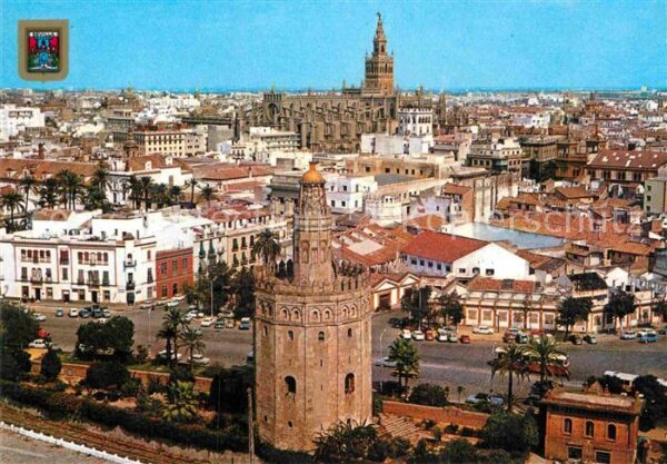 Sevilla Andalucia Torre del Oro y Catedral