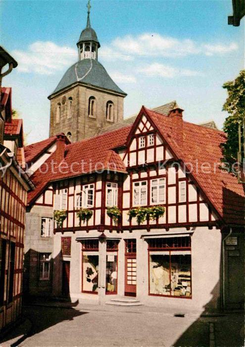 Tecklenburg Altstadt Kirchturm Fachwerkhaus