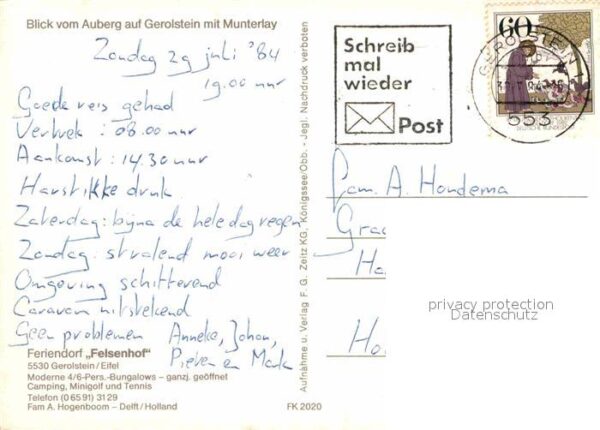 Gerolstein Panorama Blick vom Auberg mit Munterlay – Bild 2
