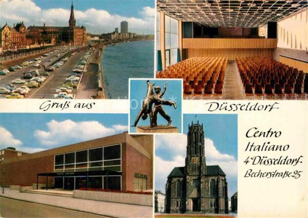 Duesseldorf Centro Italiano Denkmal Skulptur Kirche
