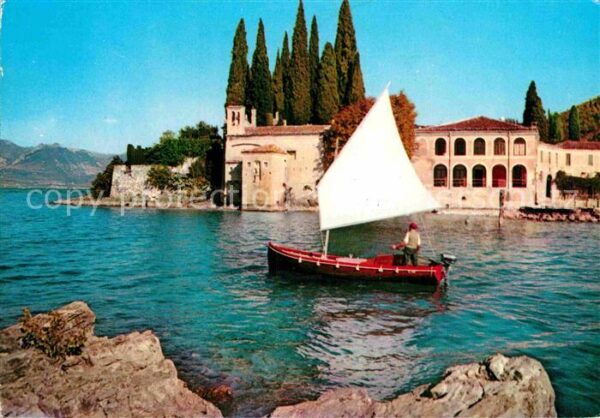 Punta San Vigilio Poesia del lago Segelboot Gardasee