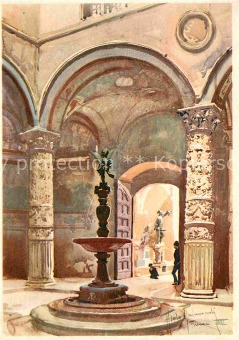 Firenze Florenz Palazzo Vecchio Il Cortile Palast Hof K